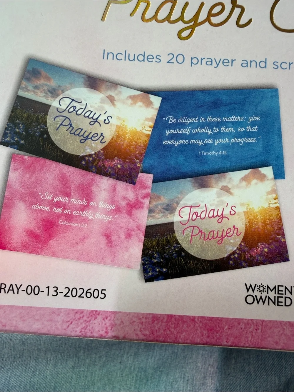 Prayer Cards Inspirational Scripture Set -